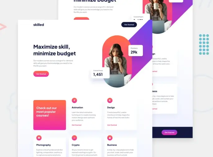 Project: E-LEARNING LANDING PAGE